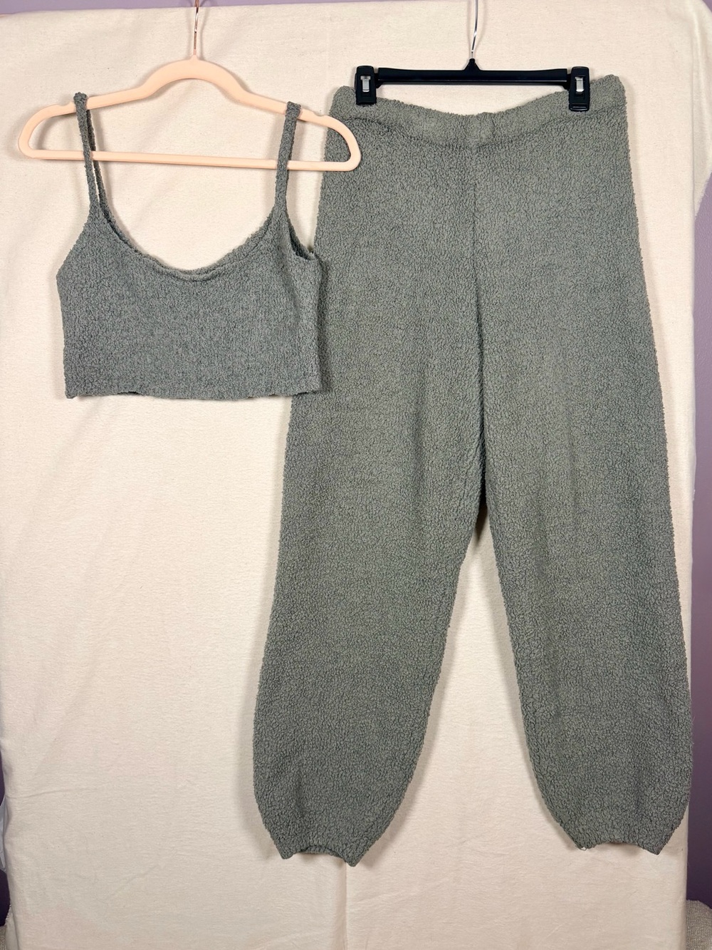 SKIMS Cozy Knit Bralette & SKIMS Cozy Knit Drawstring Joggers